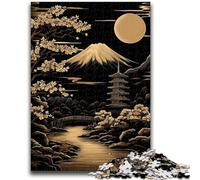 Puzzles pour Adultes et Adolescents 1000 pièces Mont Fuji, Japon Un Plaisir en Famille idéal comme Cadeau pour Toute la Famille à partir de 14 Ans 50x75cm