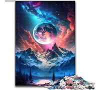 Puzzles pour Adultes et Adolescents 1000 pièces Montagne du Cosmos, adaptés aux Personnes de 14 Ans et Plus Jeux éducatifs Cadeaux du Père Noël Secret (Taille 50x75cm)