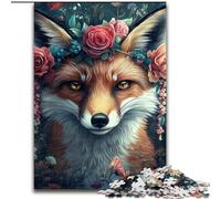 Puzzles pour Adultes et Adolescents, 1000 pièces, Motif Fleurs de Renard, à partir de 14 Ans, Jeux éducatifs, Jouets à Faire soi-même, œuvres d'art, Cadeau (Taille 26x38cm)