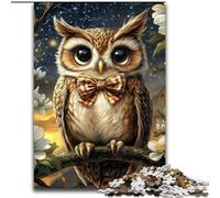 Puzzles pour Adultes et Adolescents, 1000 pièces, Motif Hibou, Anti-Stress, Difficile à Imaginer, idéal comme Cadeau pour Toute la Famille, 50x75cm