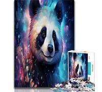 Puzzles pour Adultes et Adolescents, 1000 pièces, Motif Panda, Anti-Stress, Difficile à Imaginer, idéal comme Cadeau pour Toute la Famille (75x50cm)