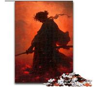 Puzzles pour Adultes et Adolescents, 1000 pièces, mystérieux Ninja samouraï, Jouets éducatifs, Jeux Anti-Stress, décoration d'intérieur Unique et Cadeaux (Taille 50x75cm)