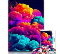 Puzzles pour Adultes et Adolescents 1000 pièces Nuage Explosif, Jeu Familial Anti-Stress, défi Difficile, renforce l'amour Entre Couples (75x50cm)