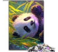 Puzzles pour Adultes et Adolescents 1000 pièces Panda dans la forêt de bambous, adaptés aux Personnes de 14 Ans et Plus Jeux éducatifs Cadeaux du Père Noël Secret (Taille 50x75cm)