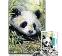 Puzzles pour Adultes et Adolescents, 1000 pièces, Panda, pour stimuler Le Cerveau, Jouets addictifs pour cultiver la Patience, décoration Parfaite (38x26cm)