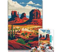 Puzzles pour Adultes et Adolescents, 1000 pièces, Paysage de Monument Valley, Jeux éducatifs, décoration de la Maison, Jeu éducatif pour Anniversaire, Noël (38x26cm)