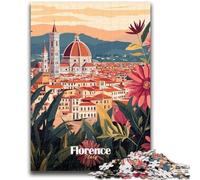 Puzzles pour Adultes et Adolescents, 1000 pièces, Paysage Urbain de Florence, Italie, Jeu éducatif, Jouet de défi, décoration Murale, Cadeaux d'anniversaire et de Noël Uniques (Taille 38x26cm)