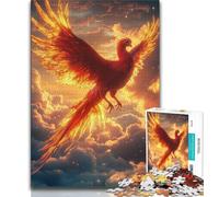 Puzzles pour Adultes et Adolescents 1000 pièces Phoenix, Jeu Familial Anti-Stress, défi Difficile, renforce l'amour Entre Couples (38x26cm)