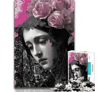 Puzzles pour Adultes et Adolescents, 1000 pièces, Portrait de Marie la Mère, Jouets éducatifs, Anti-Stress, Cadeaux d'anniversaire Uniques, 38x26cm