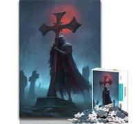 Puzzles pour Adultes et Adolescents, 1000 pièces, Puissant Chevalier médiéval, Anti-Stress, défi Difficile, idéal comme Cadeau pour Toute la Famille (75x50cm)