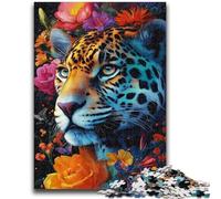 Puzzles pour Adultes et Adolescents 1000 pièces Puzzle Animal Léopard Aide Le Cerveau à exercer Jouets addictifs pour cultiver la Patience Décoration Murale 50x75cm