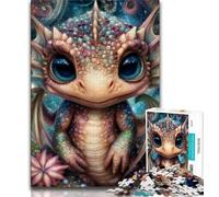 Puzzles pour Adultes et Adolescents, 1000 pièces, Puzzle Bébé Dragon, Jeu Stimulant, idéal comme Cadeau pour Toute la Famille (75x50cm)