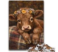 Puzzles pour Adultes et Adolescents 1000 pièces Puzzle Bébé Yak Aide Le Cerveau à exercer des Jouets addictifs pour cultiver la Patience Décoration Murale 50x75cm