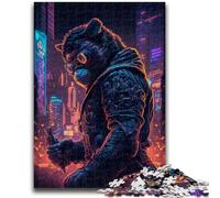 Puzzles pour Adultes et Adolescents 1000 pièces Singe Humain Anti-Stress Défi Difficile À Offrir en Cadeau à Toute la Famille 26x38cm