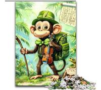 Puzzles pour Adultes et Adolescents 1000 pièces Singe Voyageur, Jeu éducatif et Stimulant pour améliorer la mémoire (à partir de 14 Ans) (Taille 50x75cm)