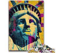 Puzzles pour Adultes et Adolescents 1000 pièces Statue de la Liberté Anti-Stress Défi Difficile Idéal comme Cadeau pour Toute la Famille 26x38cm