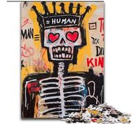 Puzzles pour Adultes et Adolescents, 1000 pièces, Style Basquiat, Roi Squelette, pour Jeu éducatif, défi, Jouet, améliorer la mémoire, pour Les 14 Ans et Plus (Taille 50x75cm)