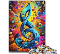 Puzzles pour Adultes et Adolescents 1000 pièces Symboles musicaux Jeu Stimulant et Jeu Familial Idéal comme Cadeau pour Toute la Famille 50x75cm