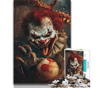 Puzzles pour Adultes et Adolescents, 1000 pièces, thème Clown, Difficile à réaliser, Amusant et Humoristique, idéal pour Un Anniversaire ou Un Cadeau (75x50cm)