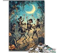 Puzzles pour Adultes et Adolescents, 1000 pièces, thème Squelette, Anti-Stress, avec pièces entièrement emboîtables de Formes aléatoires, pour Les Enfants de 14 Ans et Plus (Taille 50x75cm)