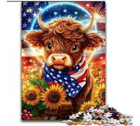 Puzzles pour Adultes et Adolescents 1000 pièces Tournesol Yak, Jeu intellectuel pour développer l'amour Entre Couples à partir de 14 Ans 50x75cm
