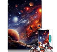 Puzzles pour Adultes et Adolescents, 1000 pièces, Univers coloré, Anti-Stress, défi Difficile avec Affiche et fiche de Questions-réponses (38x26cm)