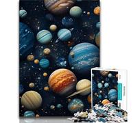 Puzzles pour Adultes et Adolescents, 1000 pièces, Univers coloré, Anti-Stress, défi Difficile avec Affiche et fiche de Questions-réponses (75x50cm)
