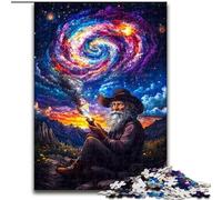 Puzzles pour Adultes et Adolescents 1000 pièces Vieil Homme de l'univers, Jeu intellectuel pour renforcer l'amour Entre Couples à partir de 14 Ans 26x38cm