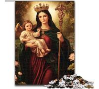 Puzzles pour Adultes et Adolescents 1000 pièces Vierge Marie, Jeu éducatif, défi, Jouet pour améliorer la mémoire, à partir de 14 Ans (Taille 50x75cm)