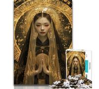 Puzzles pour Adultes et Adolescents 1000 pièces Vierge Marie, pour Jeu éducatif, défi, Cadeau d'anniversaire, décoration Murale (75x50cm)