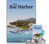 Puzzles pour Adultes et Adolescents 1000 pièces Visite de Bar Harbor, défi Difficile et Anti-Stress, Jeu éducatif pour Anniversaire et Noël pour Les 14 Ans et Plus 38x26cm