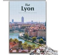 Puzzles pour Adultes et Adolescents, 1000 pièces, Visite de Lyon, Jeu éducatif, défi, Jouet, amélioration de la mémoire, pour Les 14 Ans, 75x100cm