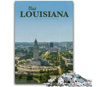 Puzzles pour Adultes et Adolescents 1000 pièces Visitez la Louisiane, Un Plaisir en Famille idéal comme Cadeau pour Toute la Famille à partir de 14 Ans (Taille 38x26cm)