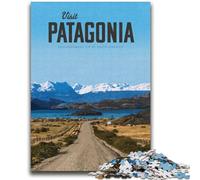 Puzzles pour Adultes et Adolescents 1000 pièces Visitez la Patagonie, Un Plaisir en Famille idéal comme Cadeau pour Toute la Famille à partir de 14 Ans (Taille 38x52cm)
