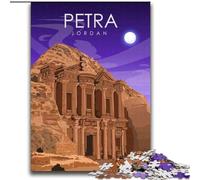 Puzzles pour Adultes et Adolescents, 2 000 pièces, Affiche de Voyage Petra, Jordanie, Jeux, Jouets, Cadeaux d'anniversaire Uniques, pour Les Enfants de 14 Ans et Plus, 70x100cm