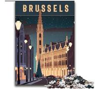 Puzzles pour Adultes et Adolescents, 2 000 pièces, Bruxelles, Belgique, Voyage, Jeux, Jouets, Cadeaux d'anniversaire Uniques, pour Les Enfants de 14 Ans et Plus, 70x100cm