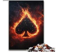 Puzzles pour Adultes et Adolescents, 2 000 pièces, Flamme d'amour Noire, Jouet éducatif et décompressant, idéal comme Cadeau, 70x100cm