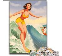 Puzzles pour Adultes et Adolescents, 2 000 pièces, Hawaii Surfer Girl, adapté aux Personnes de 14 Ans et Plus, Difficile à réaliser, mais Amusant et Humoristique, Superbe Cadeau, 70x100cm