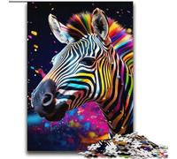 Puzzles pour Adultes et Adolescents, 2 000 pièces, zèbres colorés, Jouets éducatifs, Anti-Stress, Interaction Parent-Enfant, 70x100cm