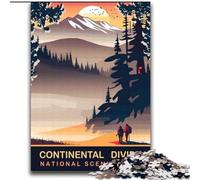 Puzzles pour Adultes et Adolescents 2000 pièces Continental Divide, défi Difficile Anti-Stress avec Affiche et Feuille de Questions correspondantes 70x100cm