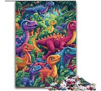 Puzzles pour Adultes et Adolescents 2000 pièces Famille de Dinosaures pour Les 14 Ans et Plus Jouet éducatif intellectuel décompressant Excellent Cadeau 70x100cm