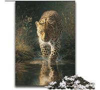 Puzzles pour Adultes et Adolescents 2000 pièces Léopard de la Jungle, Anti-Stress, Vacances à la Maison, Tuer Le Temps avec Affiche Assortie et Feuille de Questions 70x100cm