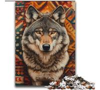 Puzzles pour Adultes et Adolescents 2000 pièces Loup Indien pour Les 14 Ans et Plus Jouet éducatif intellectuel décompressant Excellent Cadeau 70x100cm