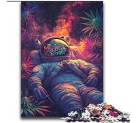 Puzzles pour Adultes et Adolescents 2000 pièces Puzzle psychédélique Astronaute Apprentissage Jouets éducatifs Jeux familiaux Améliorer l'amour Entre Les Couples 70x100cm