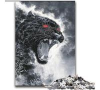 Puzzles pour Adultes et Adolescents 2000 pièces Tigre Noir et Blanc pour et à partir de 14 Ans Jeu Pratique Jeu de Noël Cadeaux 70x100cm