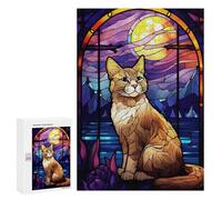 Puzzles pour Adultes Et Adolescents Abstract Japanese Bobtail Puzzles pour Adultes, Jeu Familial Difficile, Défi Idéal comme Cadeau 300 PCS