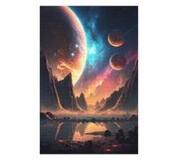 Puzzles pour Adultes Et Adolescents Alien Planet Reflections -2 Puzzles, Jeux Relaxants, Analyse Et Logique, Cadeaux d'anniversaire Et Cadeaux Uniques 75x50cm/1000pcs