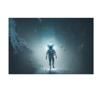 Puzzles pour Adultes Et Adolescents Alone in The Dark Puzzles Anti-Stress, À La Fois Amusants, Humoristiques Et Stimulants 1000pcs(75x50cm)
