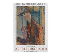 Puzzles pour Adultes Et Adolescents Amedeo Modigliani Portrait Painting Puzzles À Monter Soi-même, Jouets, Décoration Idéale, Interaction Parent-Enfant 38x26cm/1000pcs