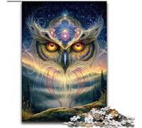 Puzzles pour Adultes et Adolescents Animal Fantasy Owl, Jeu Familial Anti-Stress, défi Difficile, Une œuvre d'art pour Les 14 Ans et Plus (Taille 50x75cm)